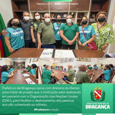 Prefeitura de Bragana rene com diretoria do Detra